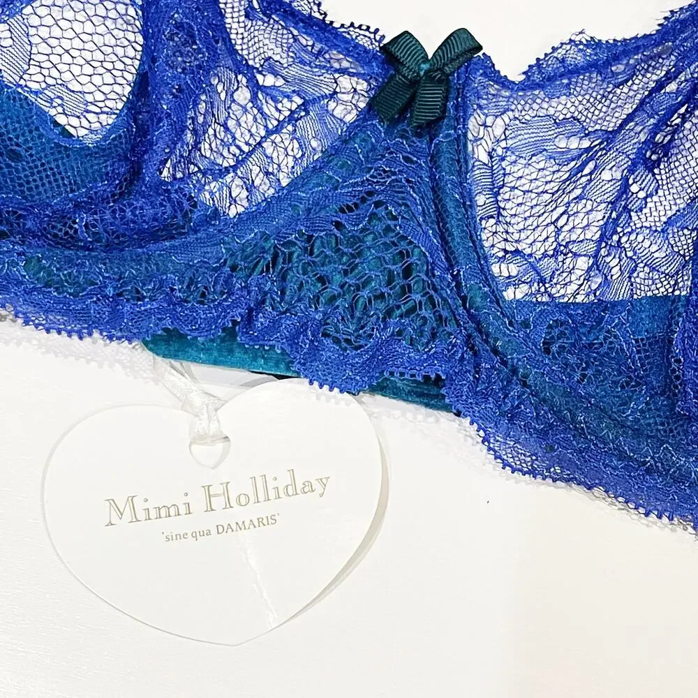 NEW Mimi Holliday 36C Allure Lace Underwire Comfort Bra Damaris Sheer Lingerie - Picture 7 of 12